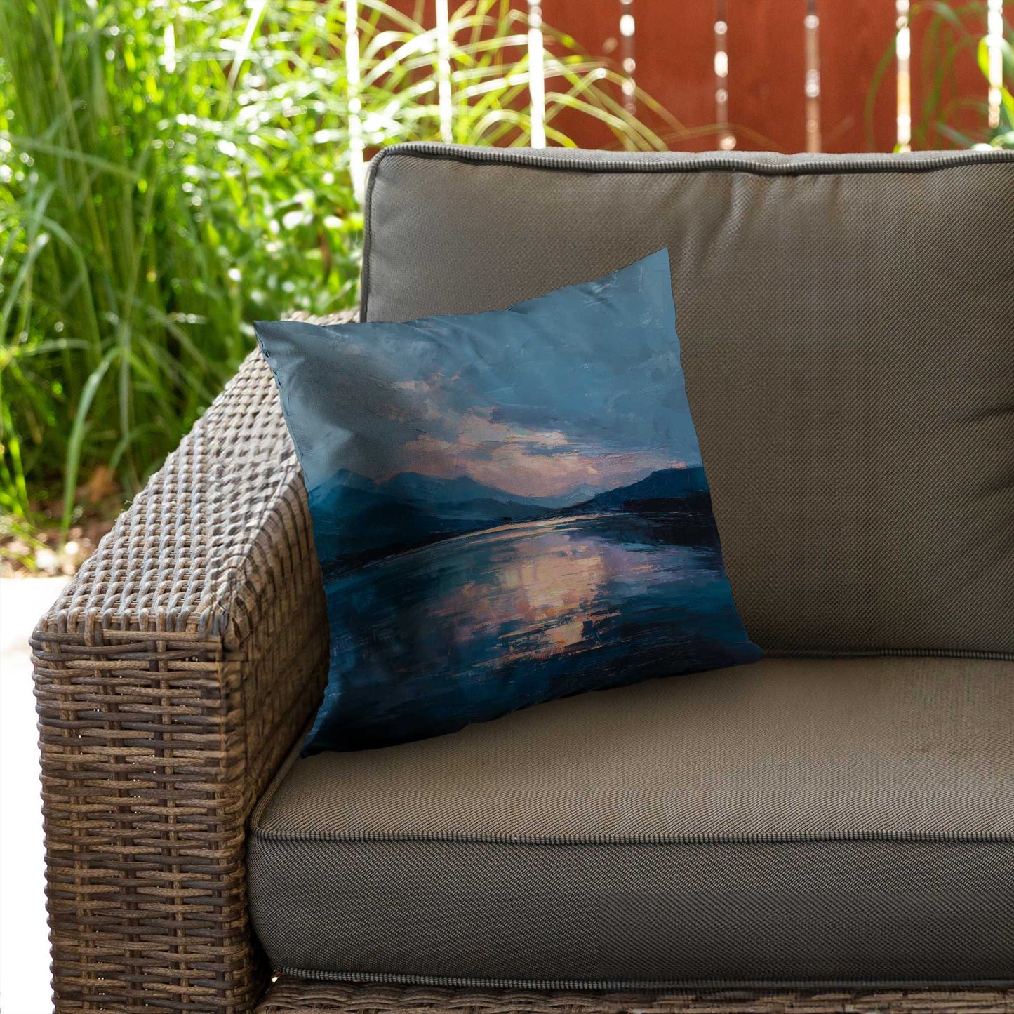 Reflect Poly Twill Throw Pillow - Stylish Home Decor Accent