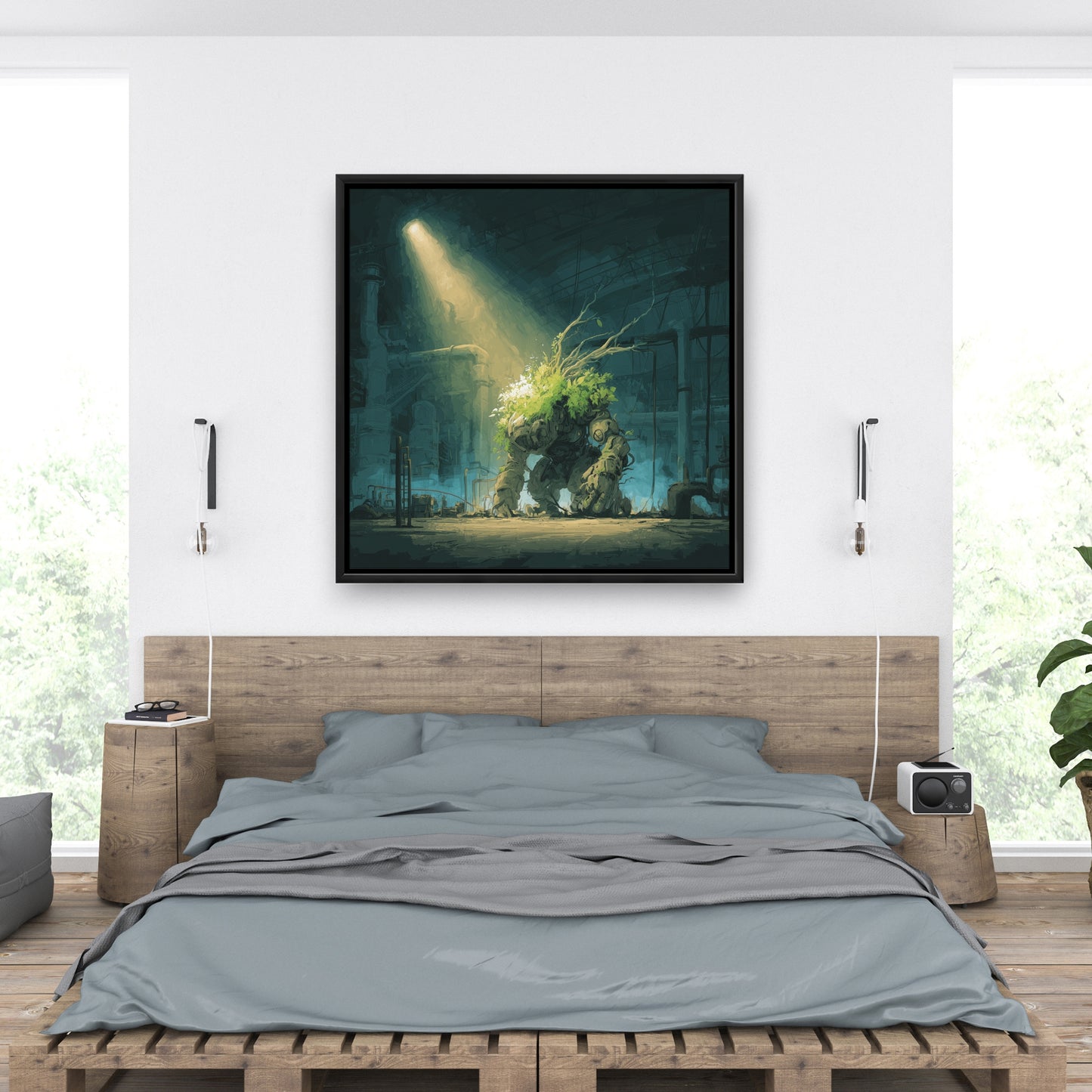 The golem - 24"x24" Framed canvas