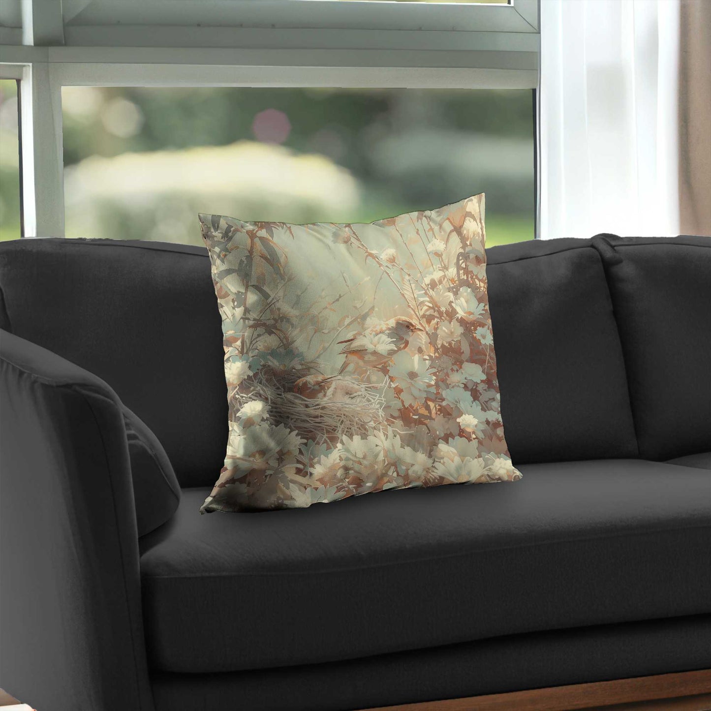 The Nest Poly Twill Throw Pillow | Stylish Home Decor Accent