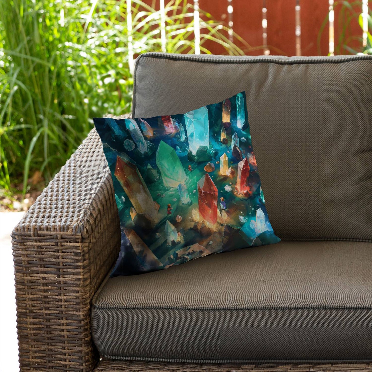 The quest - Throw pillow - Print on demand