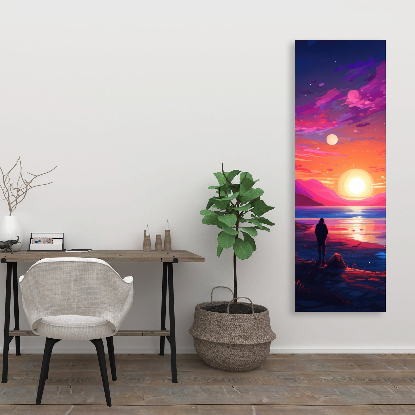 Solitude - Yellow Canvas Art for Home Decor | Modern Design