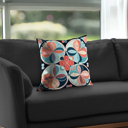 Pastel Mandala Poly Twill Throw Pillow | Home Decor Accent