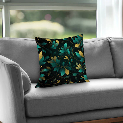Twirling Twigs Turquoise Poly Twill Throw Pillow Insert |