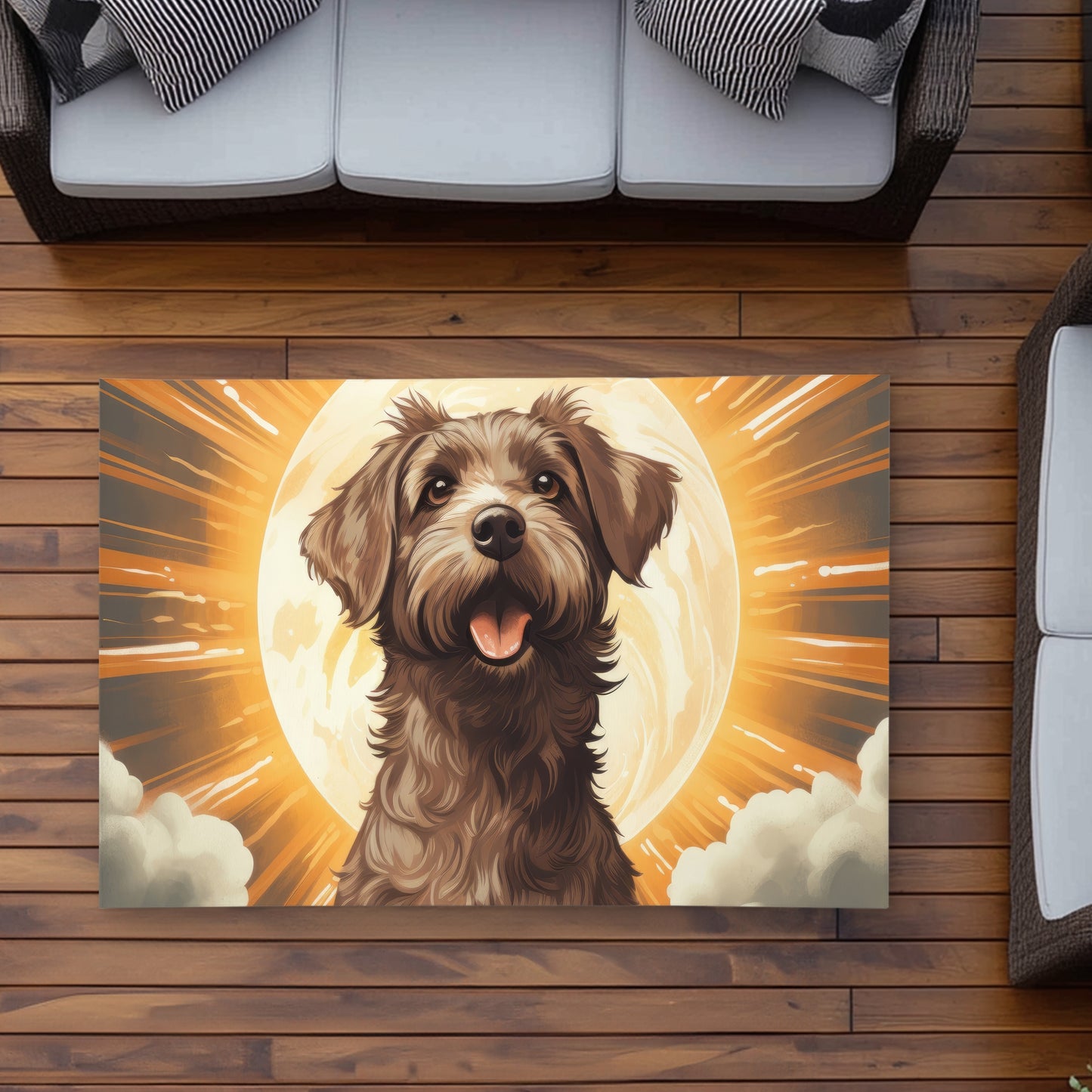 Pupper Brown Outdoor Area Rug | Stylish Home Decor Accent