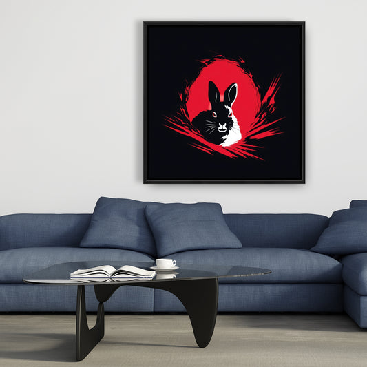 Bad intentions - 36"x36" Framed canvas