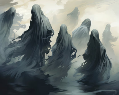 Cursed Lands - Gray Braided Polyester Placemat for Home Decor