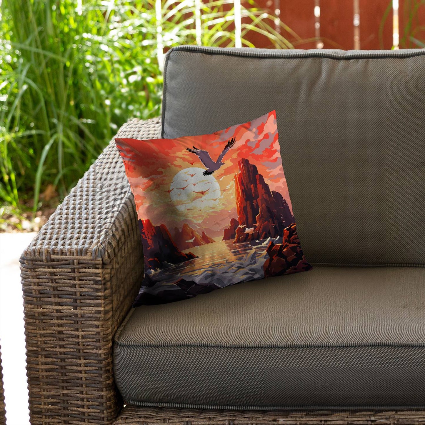 Isles of omen - Throw pillow - Print on demand