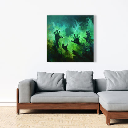Hands of despair - 32"x32" Canvas