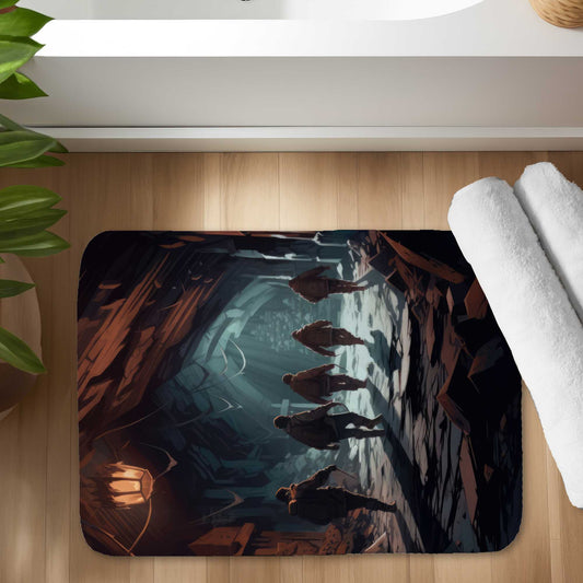 The Catacombs Beige Bath Mat | Elegant Home Decor Accent
