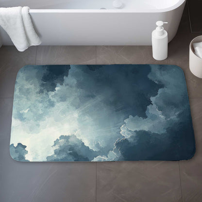 Afterglow White Bath Mat - Stylish Home Decor Essential