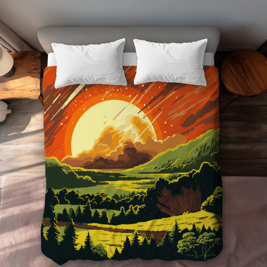 Last Days Yellow Duvet Cover - Brighten Your Home Decor