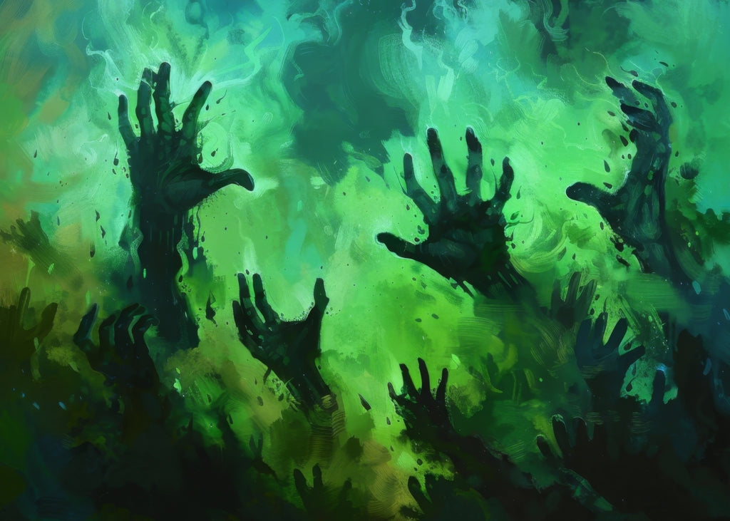 Hands of Despair Black Indoor Outdoor Door Mat - Home Decor