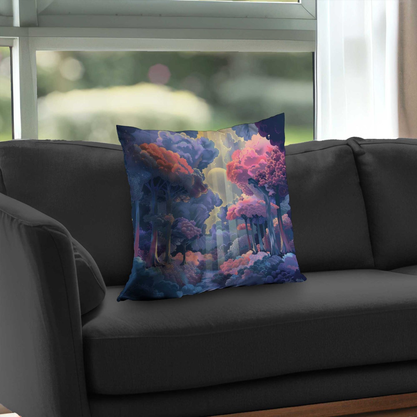 Beams Poly Twill Throw Pillow - Stylish Home Decor Accent