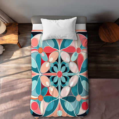 Sweet Curves Turquoise Duvet Cover | Stylish Home Decor