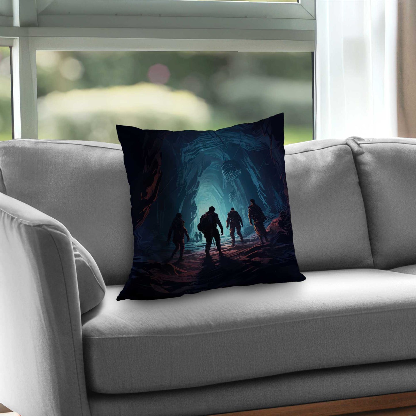Coussin décoratif en sergé de polyester Secret Society | Décoration d'intérieur élégante