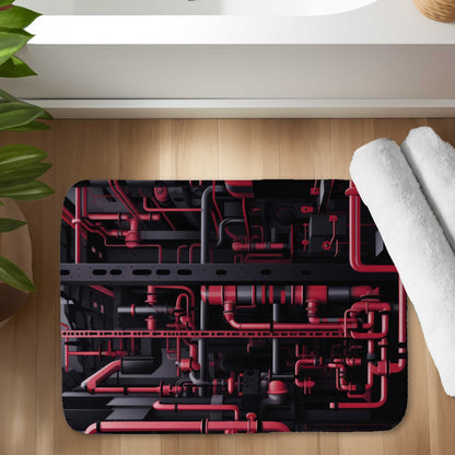Machinery Bath Mat | Stylish Home Decor, Soft & Durable