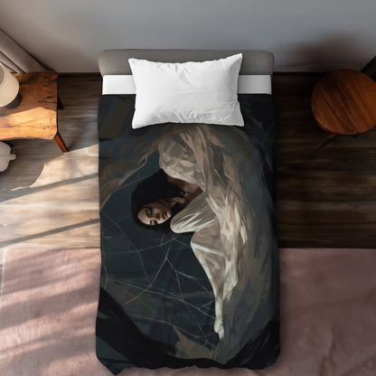 Spider princess White Duvet Cover | Elegant Home Decor