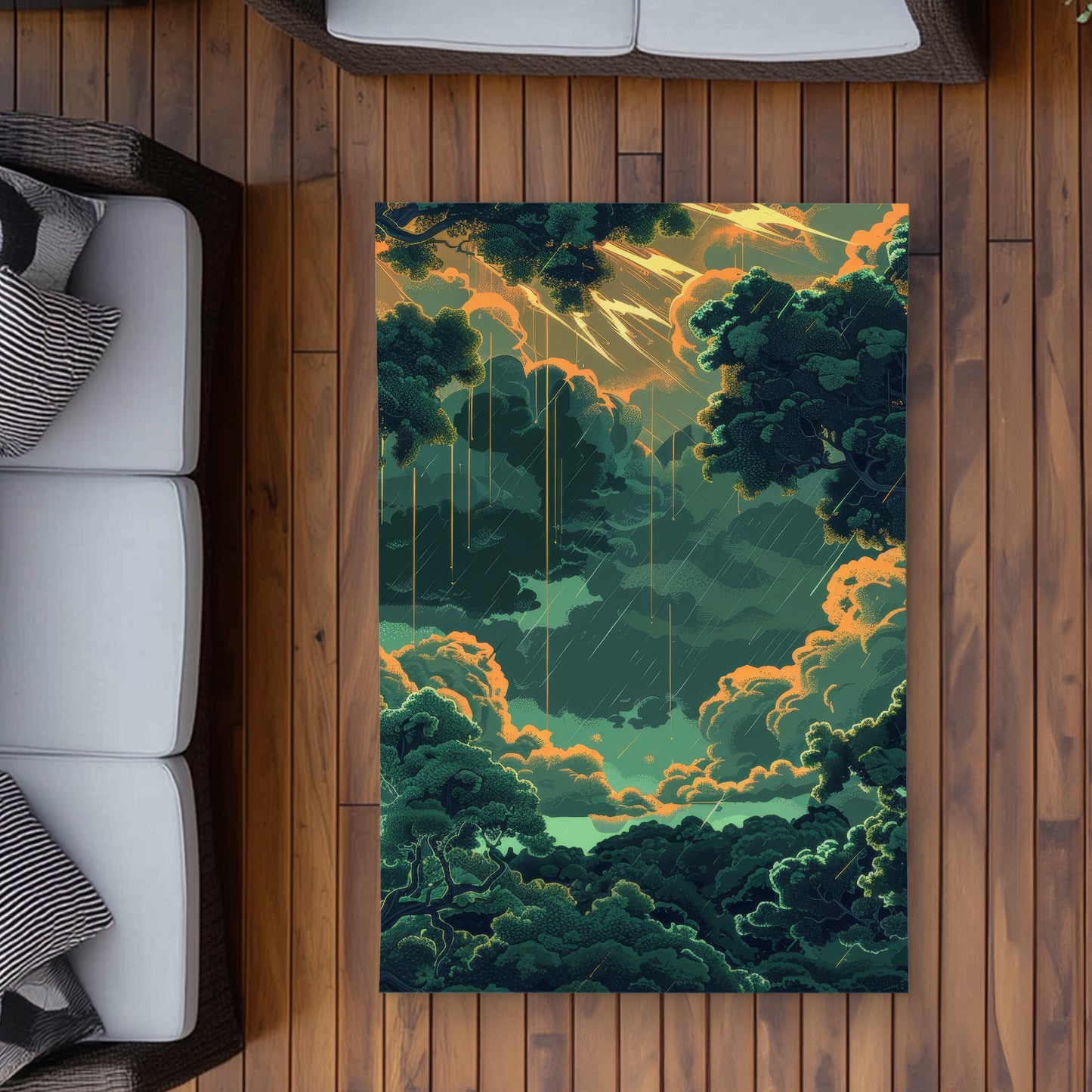 Tapis d'extérieur Drops - Pièce de décoration élégante pour la maison