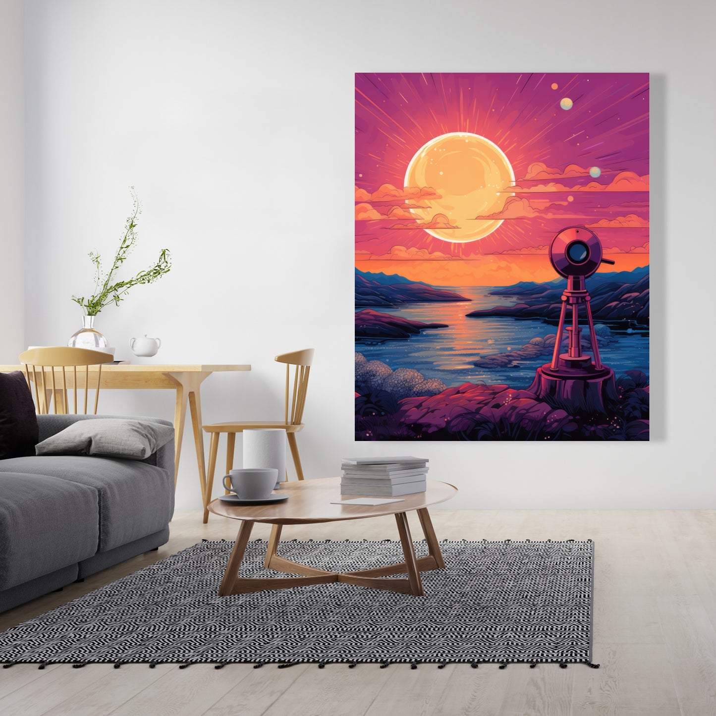 Measure the calm - 32"x32" Canvas