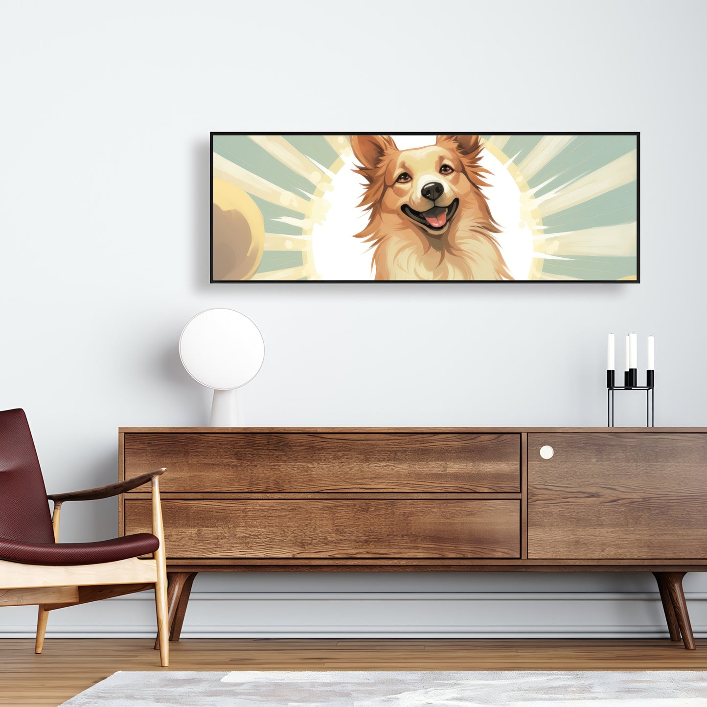 Who's a good boy - Framed Canvas - Print on demand