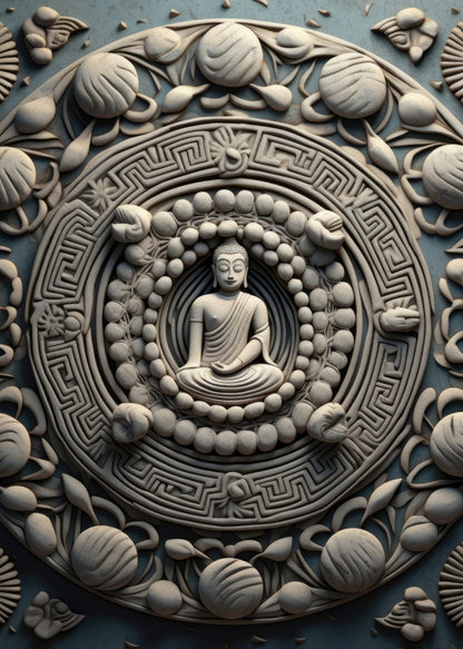 Spiritual peace - 17"x24" Bath mat