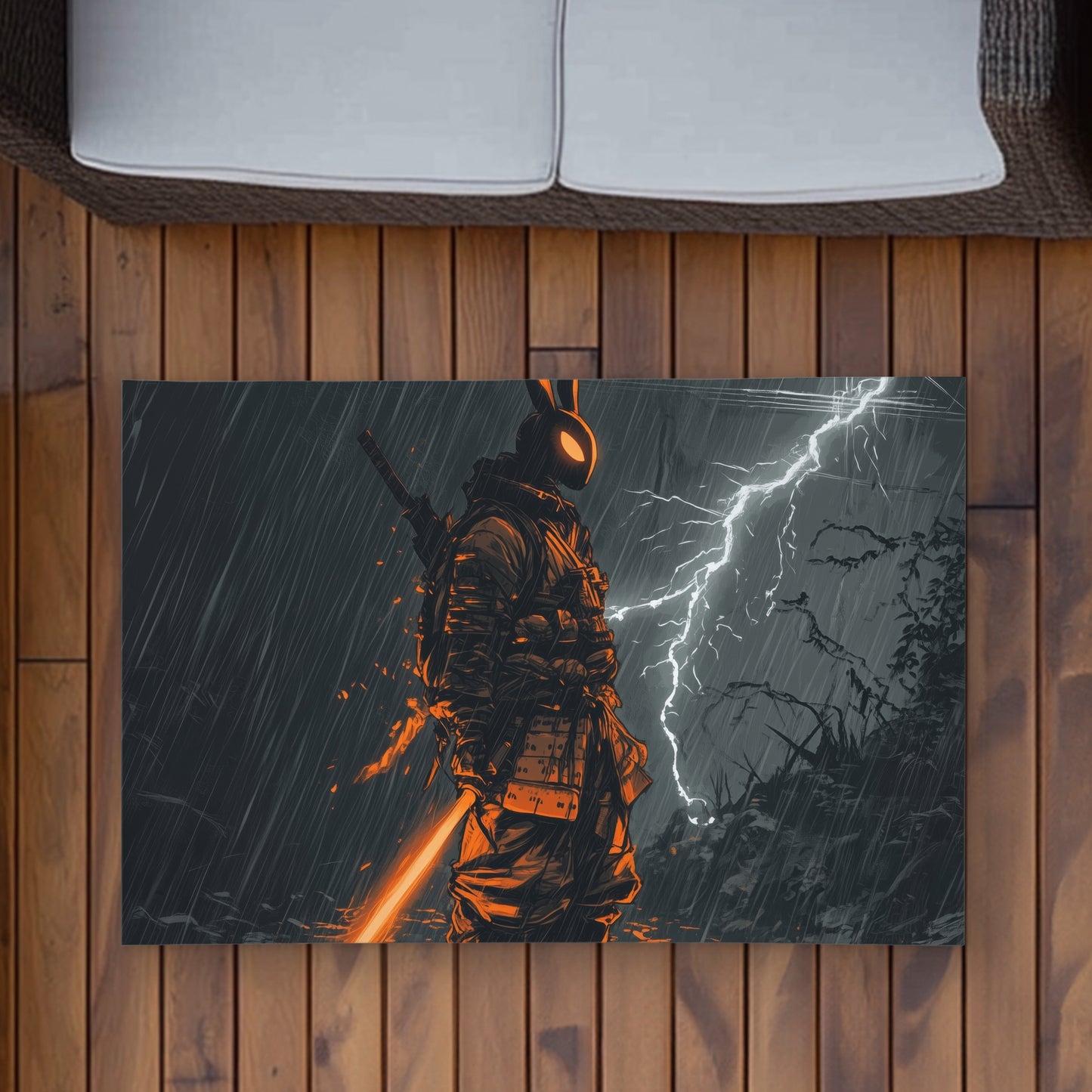 War machine White Outdoor Area Rug for Home Decor | Stylish