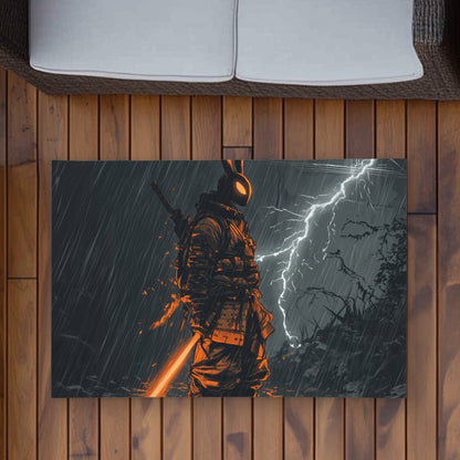 War machine White Outdoor Area Rug for Home Decor | Stylish