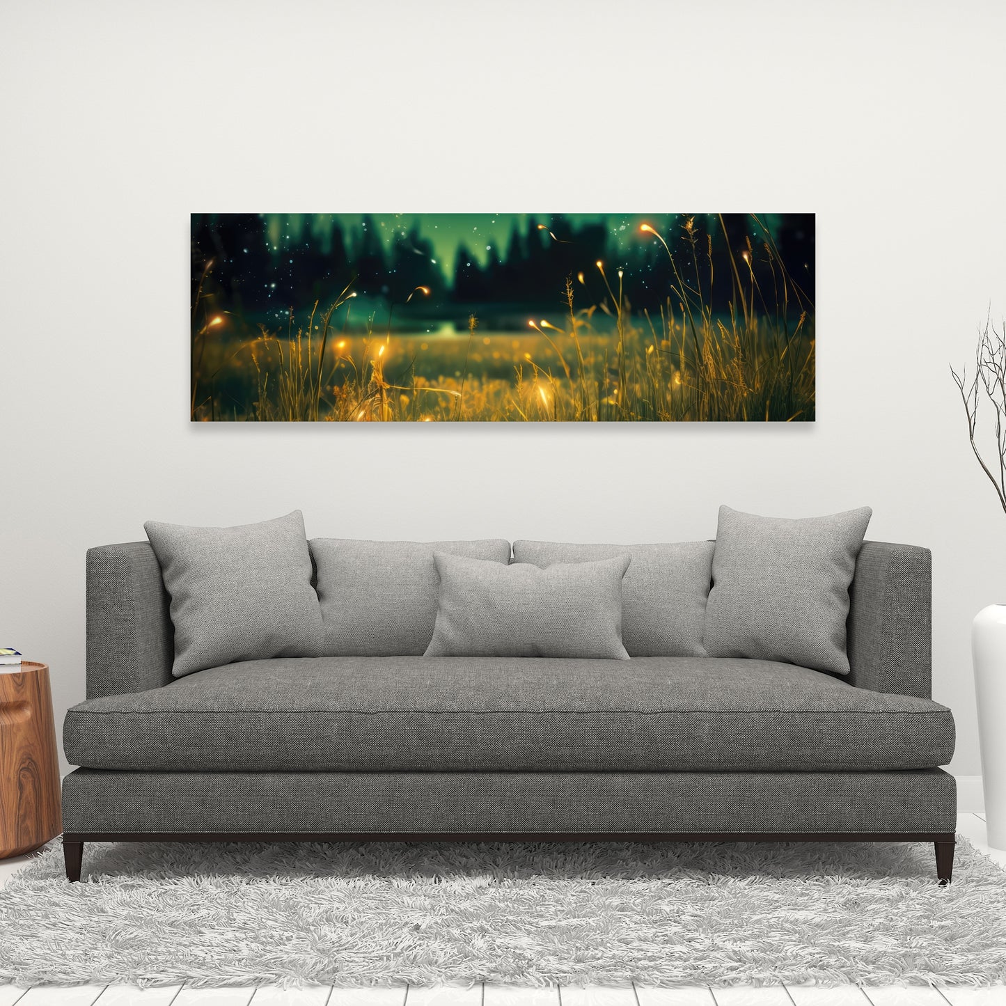 Light in the Dark - Black Canvas Wall Art for Home Decor
