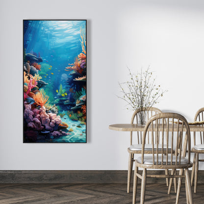 Coral - 36"x36" Framed canvas