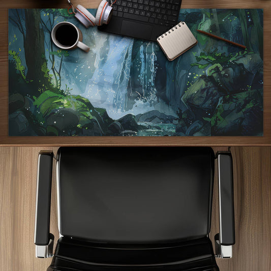 Sleeping fall - Desk Mat