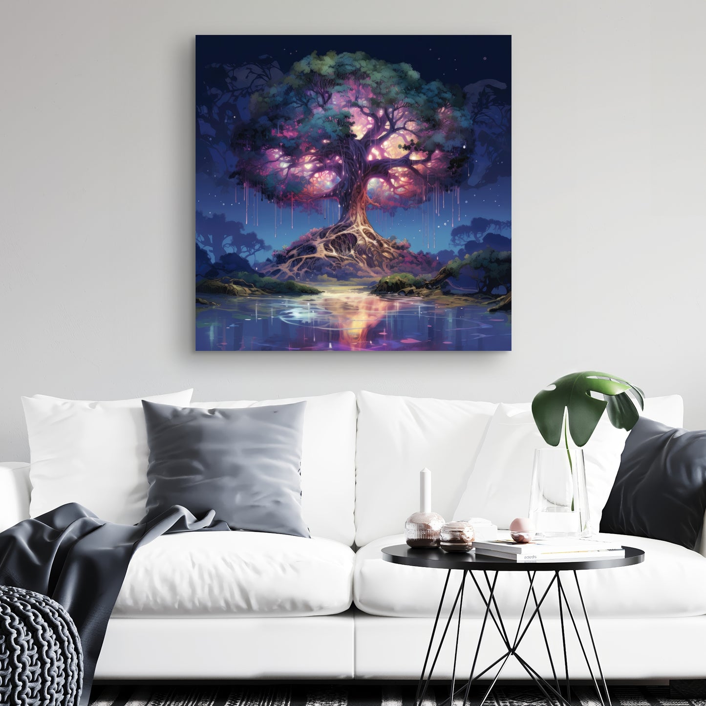 The Power of Nature - Blue Canvas Wall Art for Home Decor