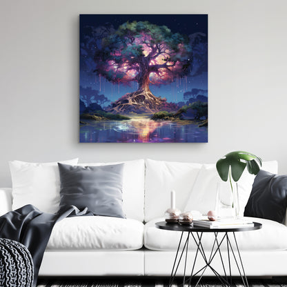 The Power of Nature - Blue Canvas Wall Art for Home Decor