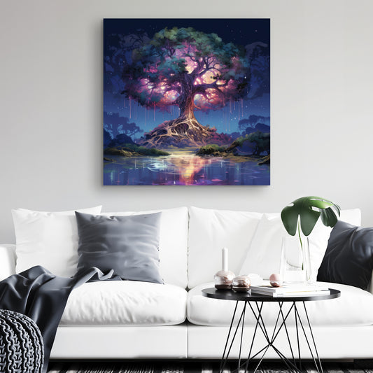 The Power of Nature - Blue Canvas Wall Art for Home Decor