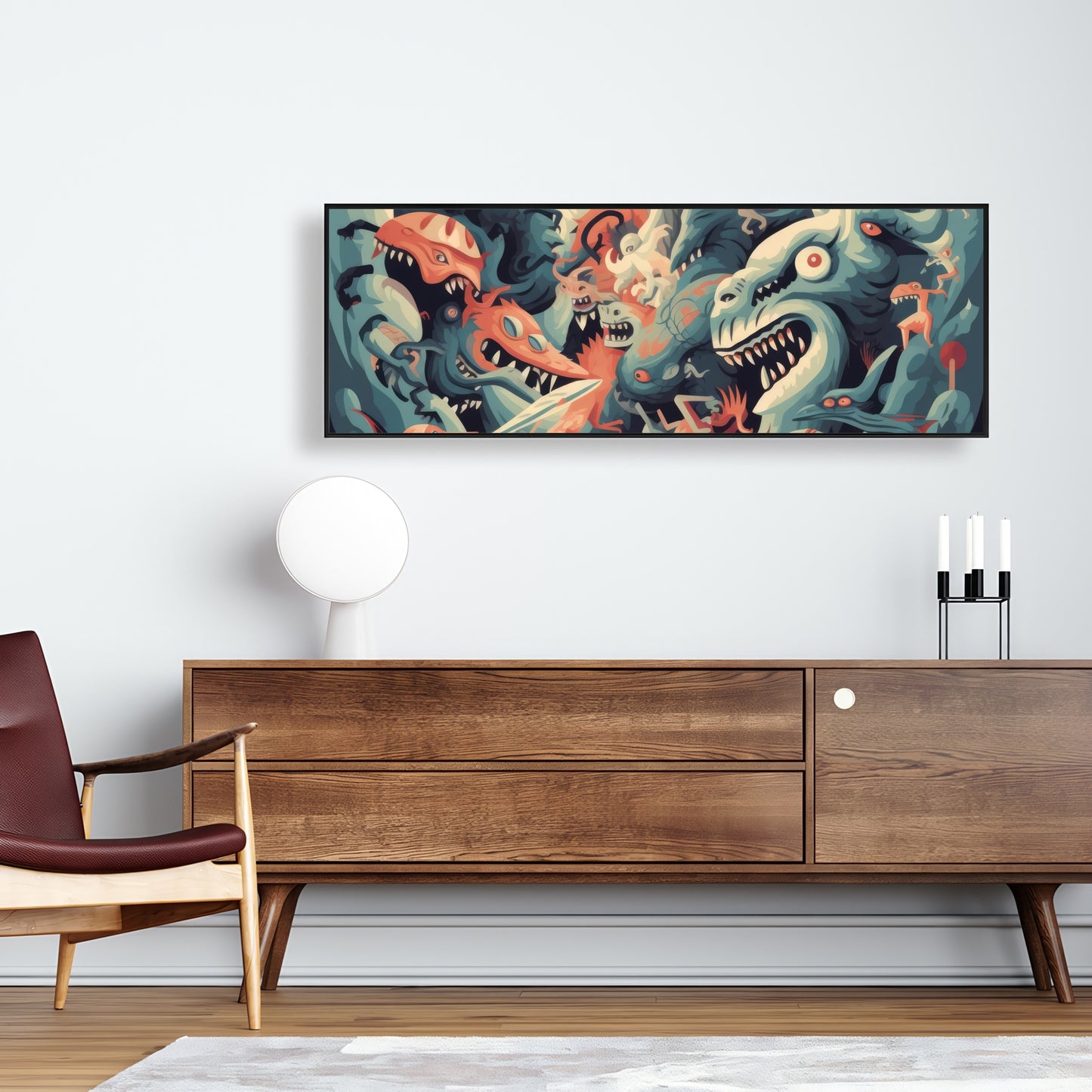 Before time - Framed Canvas - Print on demand
