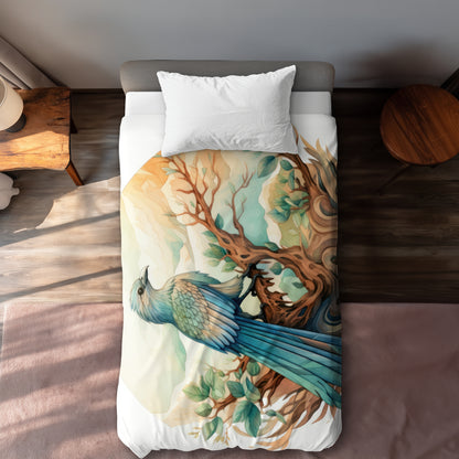 Perched Turquoise Duvet Cover | Stylish Home Decor Accent
