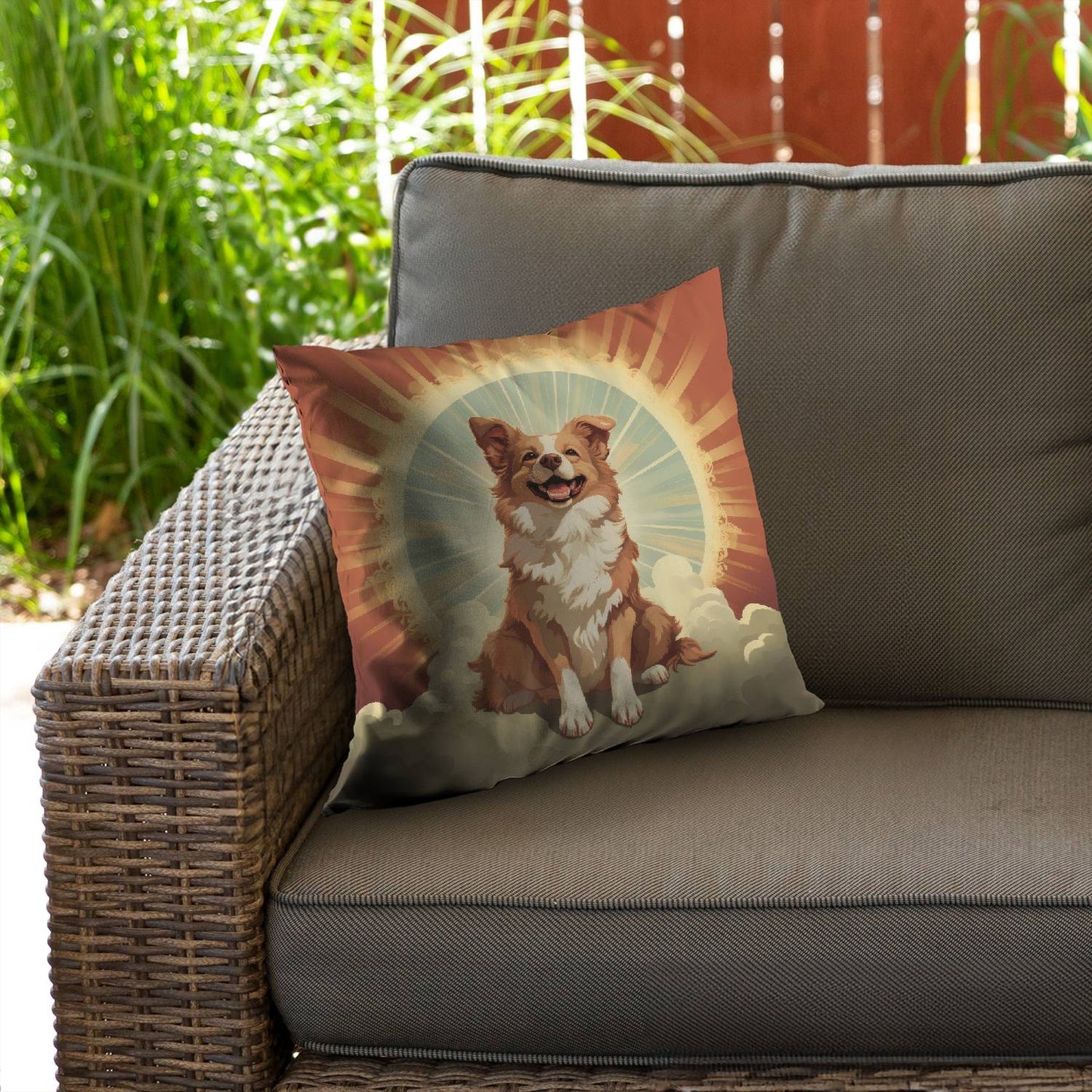 Pats and smiles - Throw pillow - Print on demand