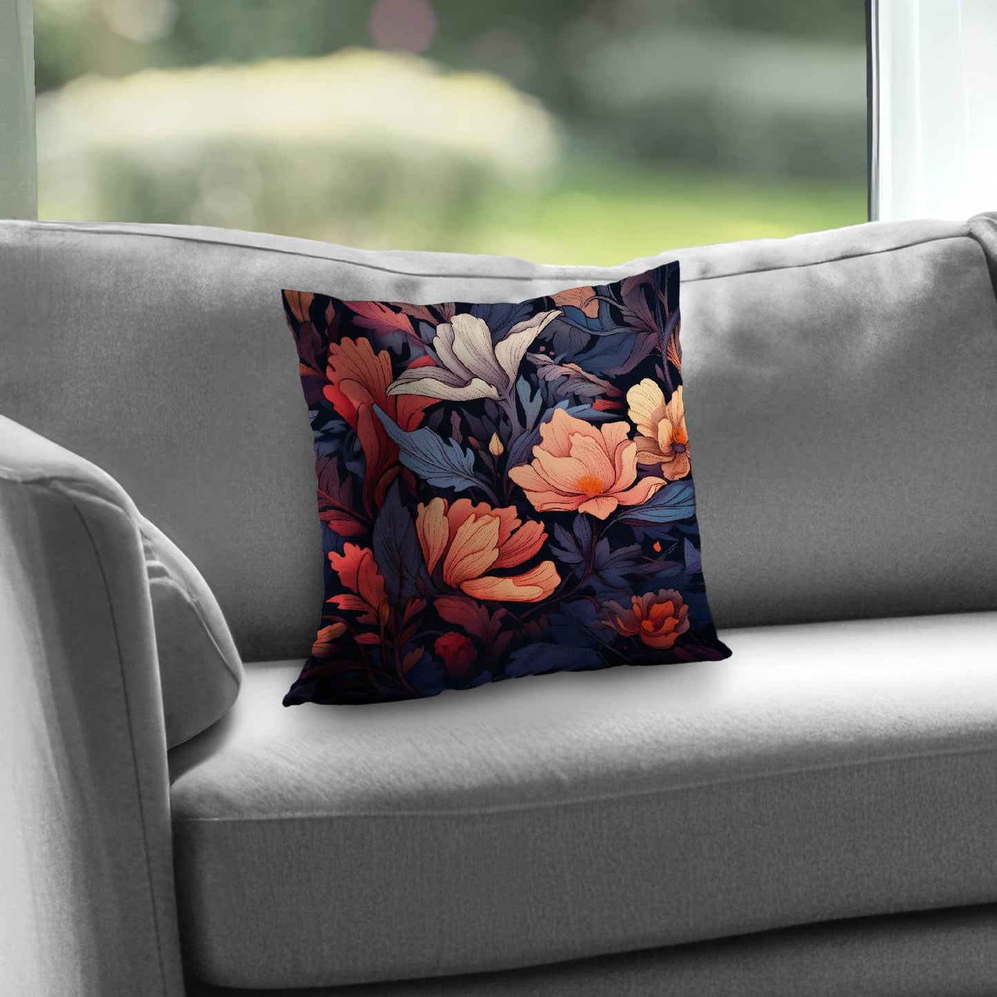 Blooming uninterrupted - Throw pillow - Print on demand