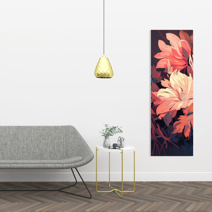 Silent charm - Turquoise Canvas Art for Home Decor