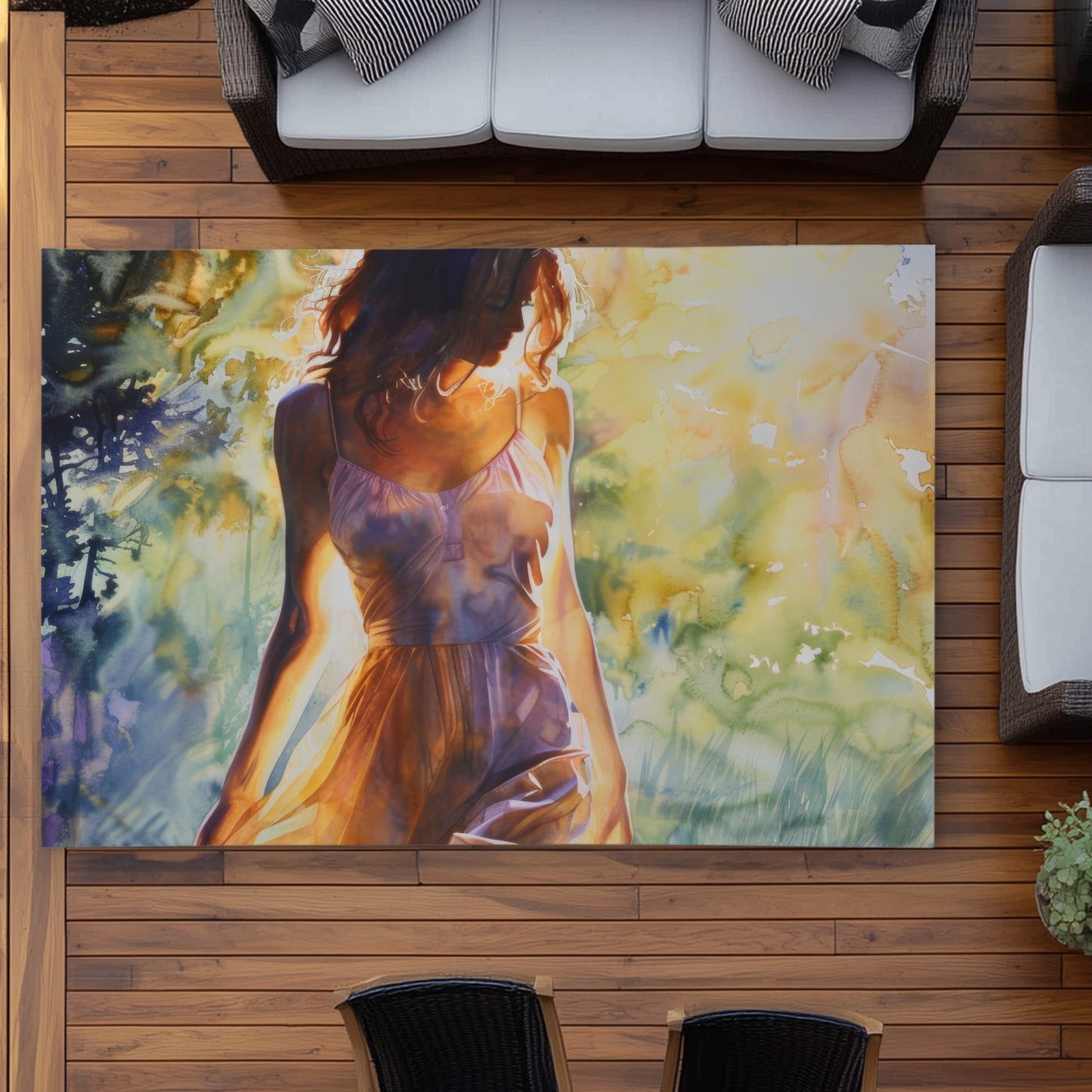 Tapis d'extérieur « Hors de l'eau » | Décoration d'intérieur élégante