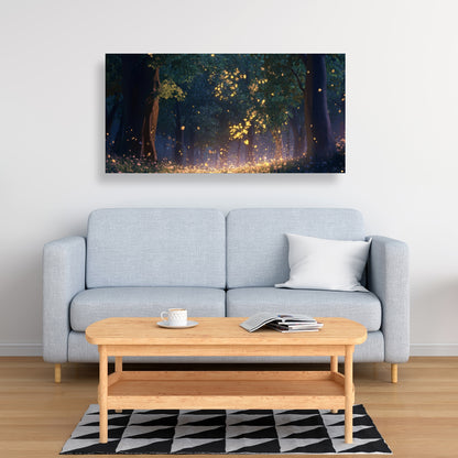 Glowing leaves - 32"x32" Canvas