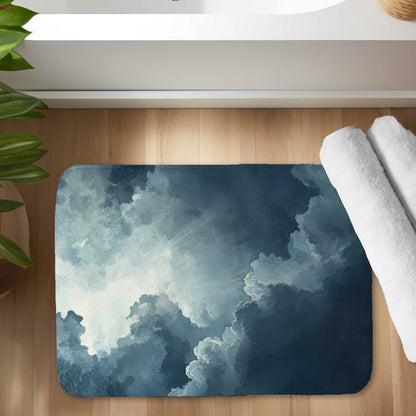 Afterglow White Bath Mat - Stylish Home Decor Essential