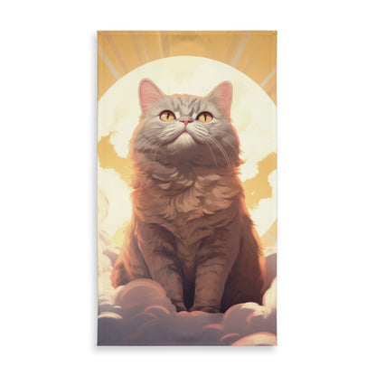 Intangible purr - Yellow Indoor Outdoor Tablecloth for Home Decor