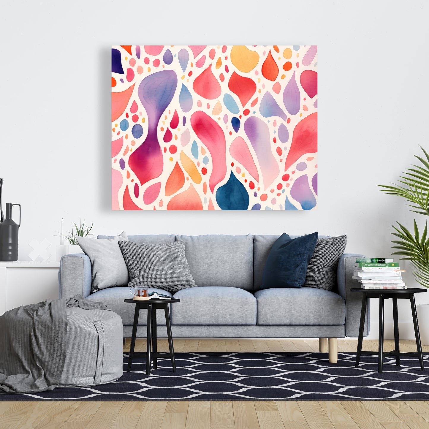 Splotches - Orange Canvas Art for Stylish Home Decor