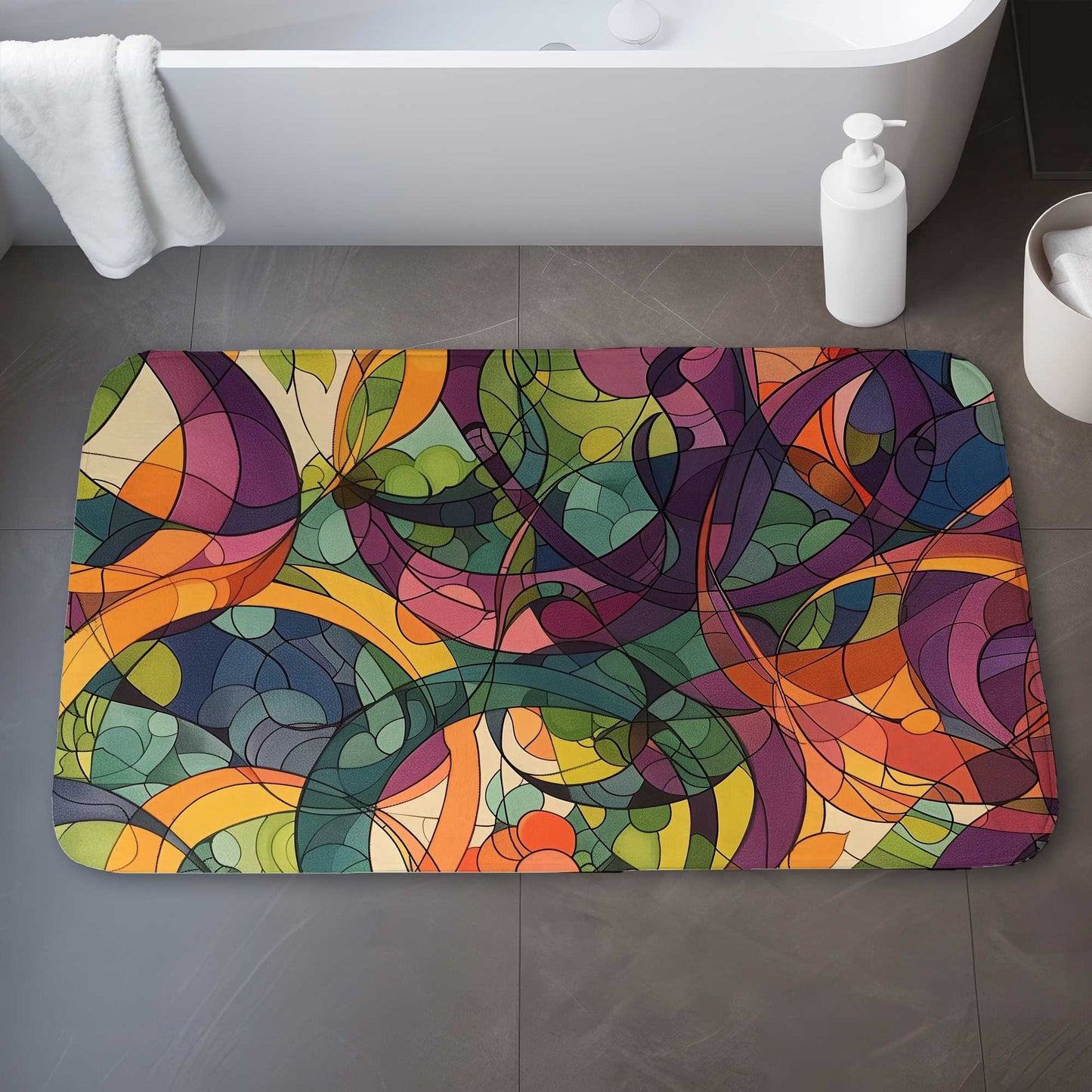 Converge Orange Bath Mat | Stylish Home Decor Essentials