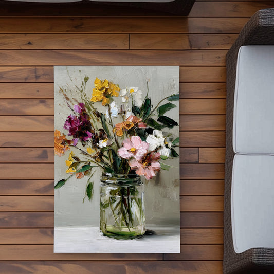 Still Life White Outdoor Area Rug | Stylish Home Decor