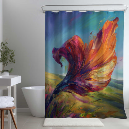 Le rideau de douche Feuille | Un accessoire de décoration élégant
