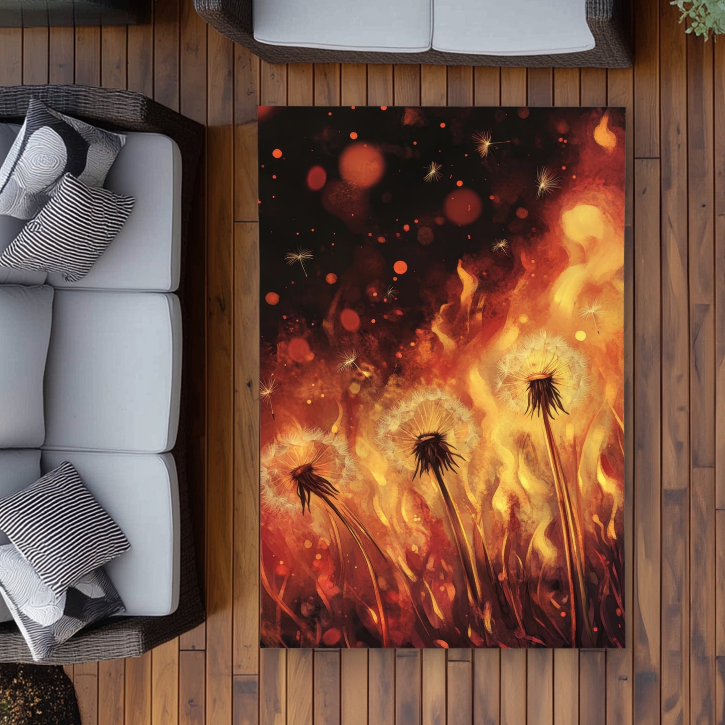 Tapis d'extérieur Dandy Fire - Solution élégante pour la décoration intérieure
