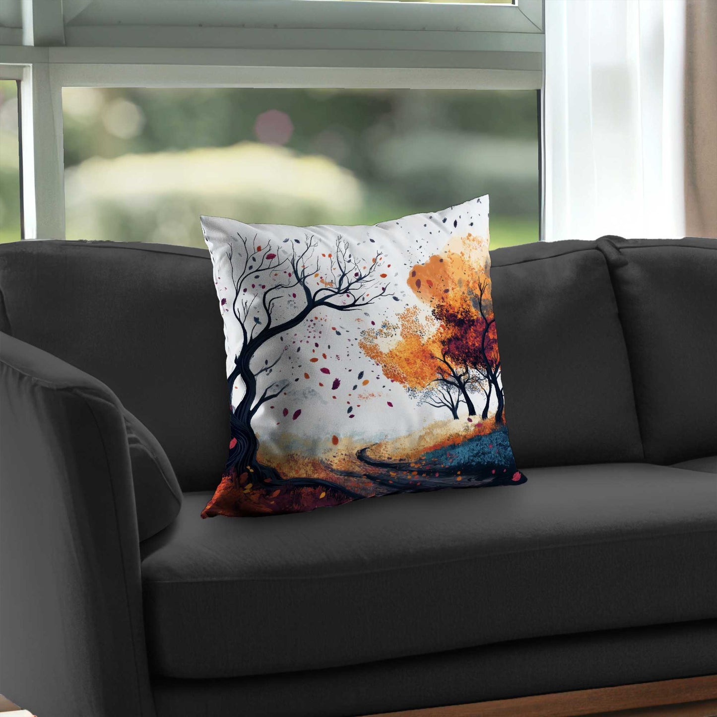 Cool Weather Poly Twill Throw Pillow | Stylish Home Decor