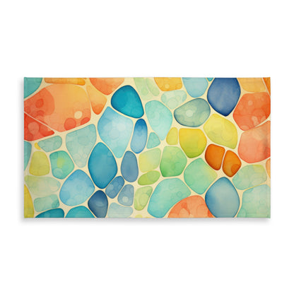 Blobs Orange Indoor Outdoor Tablecloth for Home Decor