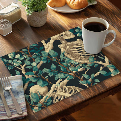 Sticks and Skulls Polyester Placemat | Stylish Home Decor